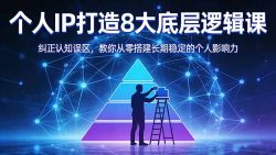 付费文章：个人IP打造8大底层逻辑课：纠正认知误区，教你从零搭建长期稳定的个人影响力
