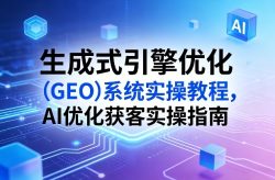 生成式引擎优化(GEO)系统实操教程，AI优化获客实操指南