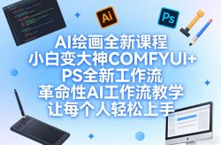 AI绘画全新课程，小白变大神COMFYUI+PS全新工作流，革命性AI工作流教学，让每个人轻松上手