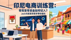 印尼电商训练营：零背景零资金如何切入？Jack与张哥手把手带你避坑