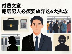 付费文章：底层男人必须要放弃这6大执念
