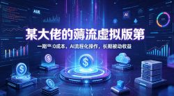 某大佬的薅流虚拟版第一期丨0成本，AI流程化操作，长期被动收益