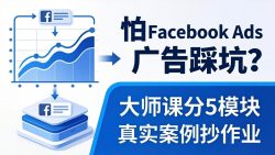 怕 Facebook Ads 广告踩坑？大师课分 5 模块教你做广告、搞扩量，还带真实案例抄作业！