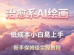 治愈系AI绘画提示词项目，低成本小白易上手，每天10分钟，新手保姆级实操教程