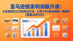 亚马逊卖家利润飙升课：从品类成功公式到海王打法，让每个SKU都成爆款一路飙升(更新26年3月