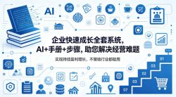 企业快速成长全套系统，AI+手册+步骤，助您解决经营难题，实现持续盈利增长，不管啥行业都能用