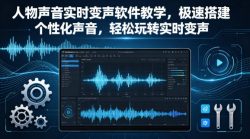 人物声音实时变声软件教学，极速搭建个性化声音，轻松玩转实时变声