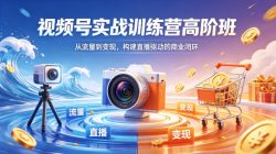 视频号实战训练营高阶班，从流量到变现，构建直播驱动的商业闭环(26年4月)