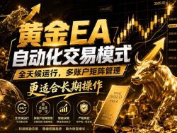 黄金EA量化：多窗口矩阵稳定运行，系统自动执行，收益空间持续放大