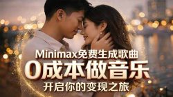 Minimax免费生成歌曲实测！0成本做音乐，说唱流行Lofi一键生成