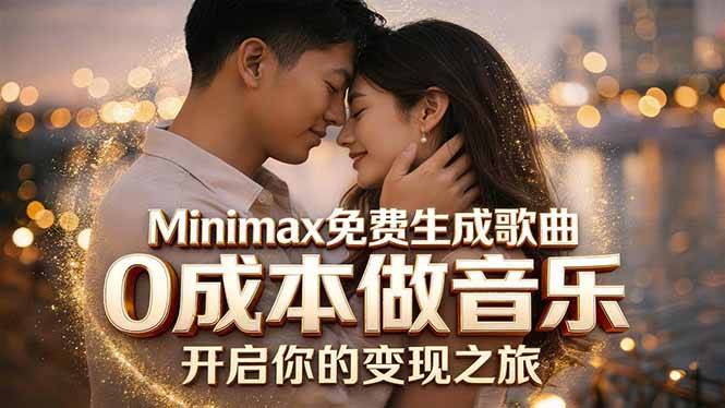 Minimax免费生成歌曲实测!0成本做音乐,说唱流行Lofi一键生成