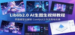 Liblib2.0 AI生图生视频教程：界面模型全解析，ComfyUI工作流落地实操