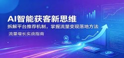 AI智能获客新思维：拆解平台推荐机制，掌握流量变现落地方法