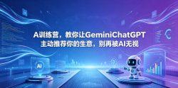 A训练营，教你让GeminiChatGPT主动推荐你的生意，别再被AI无视【原创双语字幕】