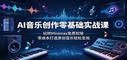 AI音乐创作零基础实战课：玩转Minimax免费权限，零成本打造原创音乐轻松变现