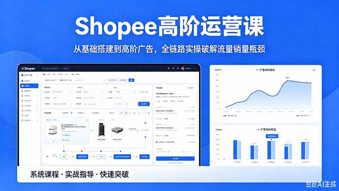 Shopee高阶运营课-2026年5月更新,从基础搭建到高阶广告,全链路实操破解流量销量瓶颈