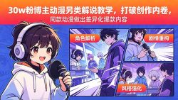 30w粉博主动漫另类解说教学，打破创作内卷，同款动漫做出差异化爆款内容