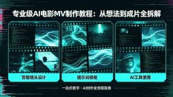 专业级AI电影MV制作教程，从想法到成片全拆解，宫格镜头+提示词模板+AI工具一站式教学