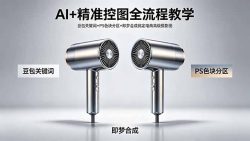 AI+精准控图全流程教学 豆包关键词+PS色块分区+即梦合成搞定电商高级摄影图