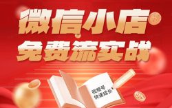 微信小店免费流实战，有货源无货源双模式，从开店到爆单全实操课，小白也能月入1W+