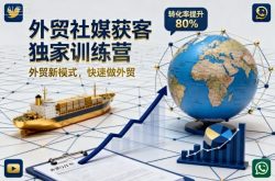 外贸社媒获客独家训练营，外贸新模式，快速做外贸(更新26年4月)