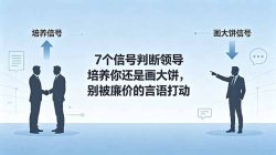 付费文章：7个信号判断领导培养你还是画大饼，别被廉价的言语打动