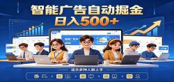 AI风口项目，全程解放双手，后台自动运行赚取收益，每天稳定收益500+