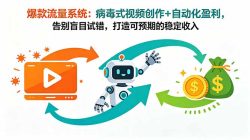 爆款流量系统：病毒式视频创作+自动化盈利，告别盲目试错，打造可预期的稳定收入