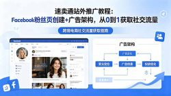 速卖通站外推广教程：Facebook粉丝页创建+广告架构，从0到1获取社交流量