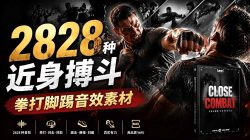 宝藏级别音效！2828种近身搏斗拳打脚踢音效素材，全部中文分类，免解压使用 Close Combat