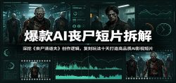 爆款AI丧尸短片拆解：深挖《丧尸清道夫》创作逻辑，复刻玩法快速打造高品质AI影视短片