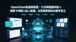 OpenClaw实战特训营：十分钟搭建环境×微信飞书接入私人助理，从零培养你的AI数字员工
