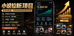 抖音及多平台小说拉新项目：我亲自跑通并持续带徒弟实操｜0基础小白5天上手快速变现