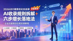 2026GEO搜索优化实战课：AI收录规则拆解｜六步增长落地法｜企业流量暴涨全套实操教程