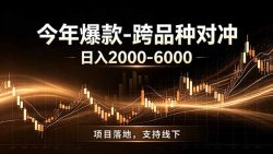 全新跨品种对冲模式上线！日稳定盈利 2000-6000，合规长久可批量放大
