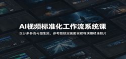 AI视频标准化工作流系统课：区分多参流与图生流，参考图锁定画面实现导演级精准控片