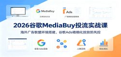 2026谷歌MediaBuy投流实战课：海外广告联盟环境搭建，谷歌Ads精细化投放防风控