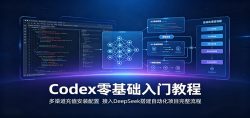 Codex零基础入门教程：多渠道充值安装配置，接入DeepSeek搭建自动化项目完整流程
